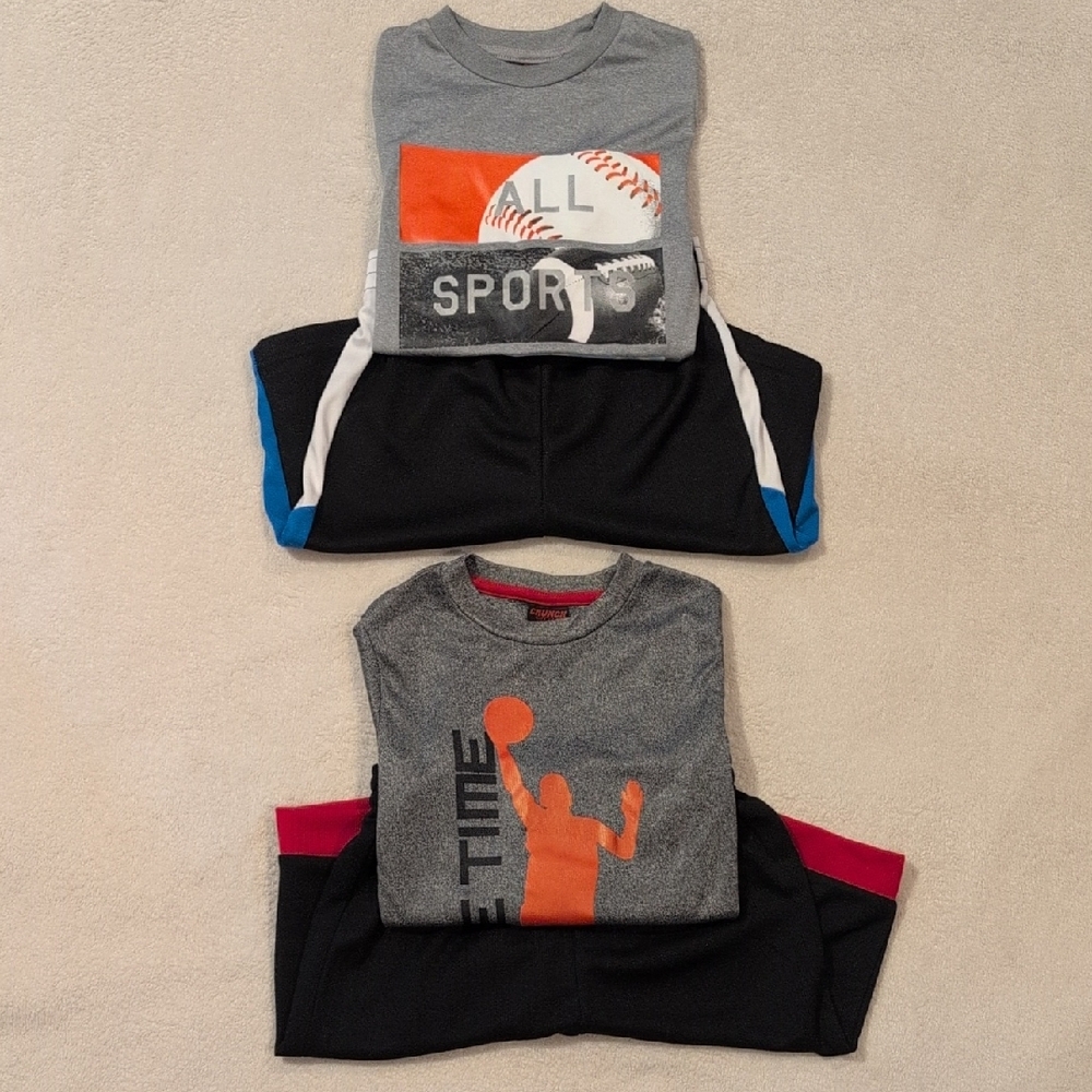 NWT Boys Crunch Time Matching Set Bundle 6/7 Small